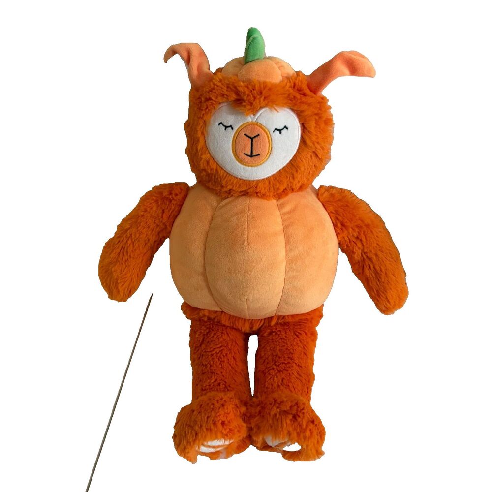Slumberkins Pumpkin Alpaca Plush Stuffed Animal Babies 12" Orange